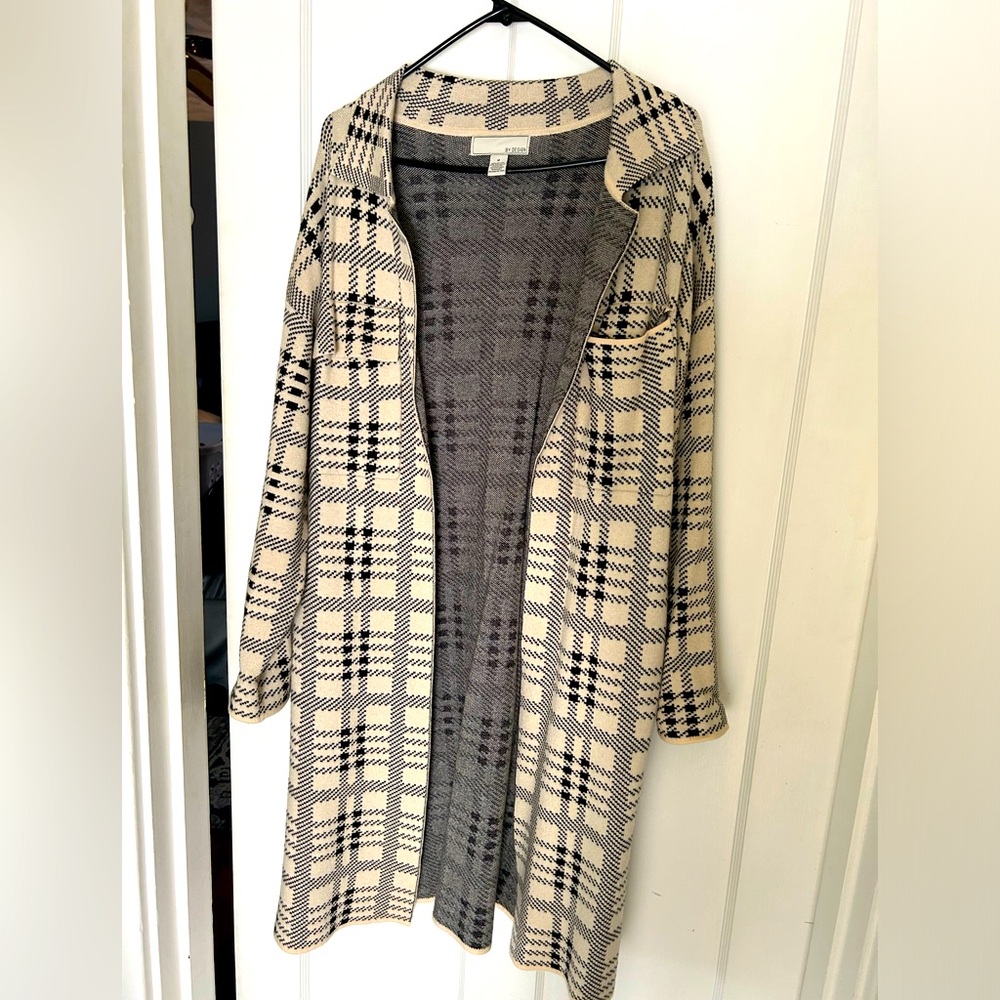 By Design open front blazer-style duster